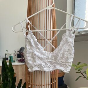 Altar'd State White Lace Bralette
